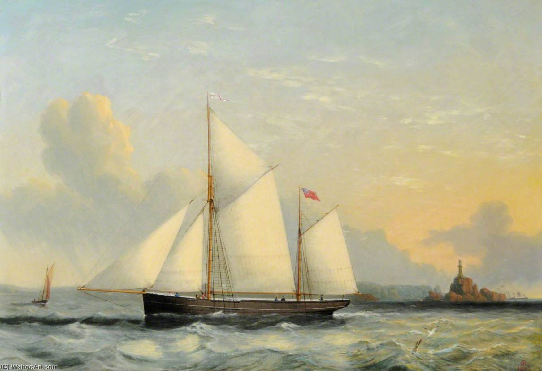 The Ketch 'gazelle' Of Jersey Off Corbiere — Philip John Ouless