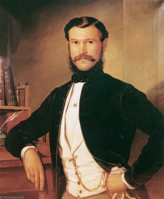 Portrait Of Dobosy Lajos — Soma Orlai Petrich