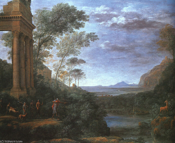 Landscape With Ascanius Shooting The Stag Of Silvia, — Claude Lorrain (claude Gellée)