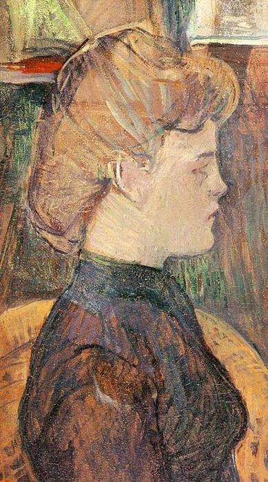 The Painter's Model Helene Vary In The Studio — Henri De Toulouse-lautrec