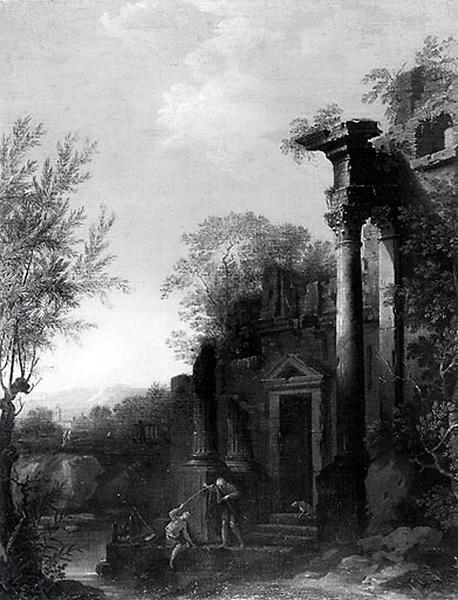 Paysage Avec Ruines Et Figures — Patel Pierre (patel Le Père)
