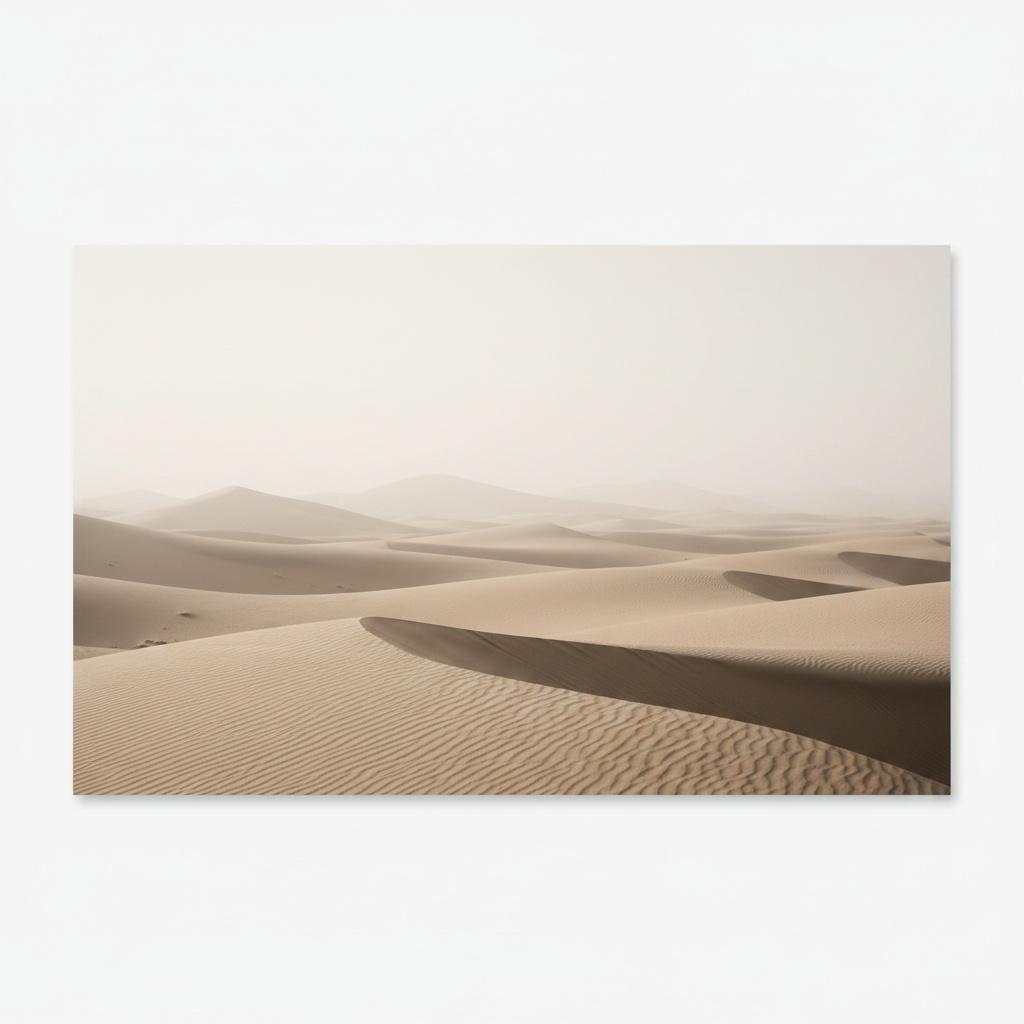 Ethereal Undulations Of Sand Beneath A Veil Of Silent Atmospheric Mist — Laurent Roche