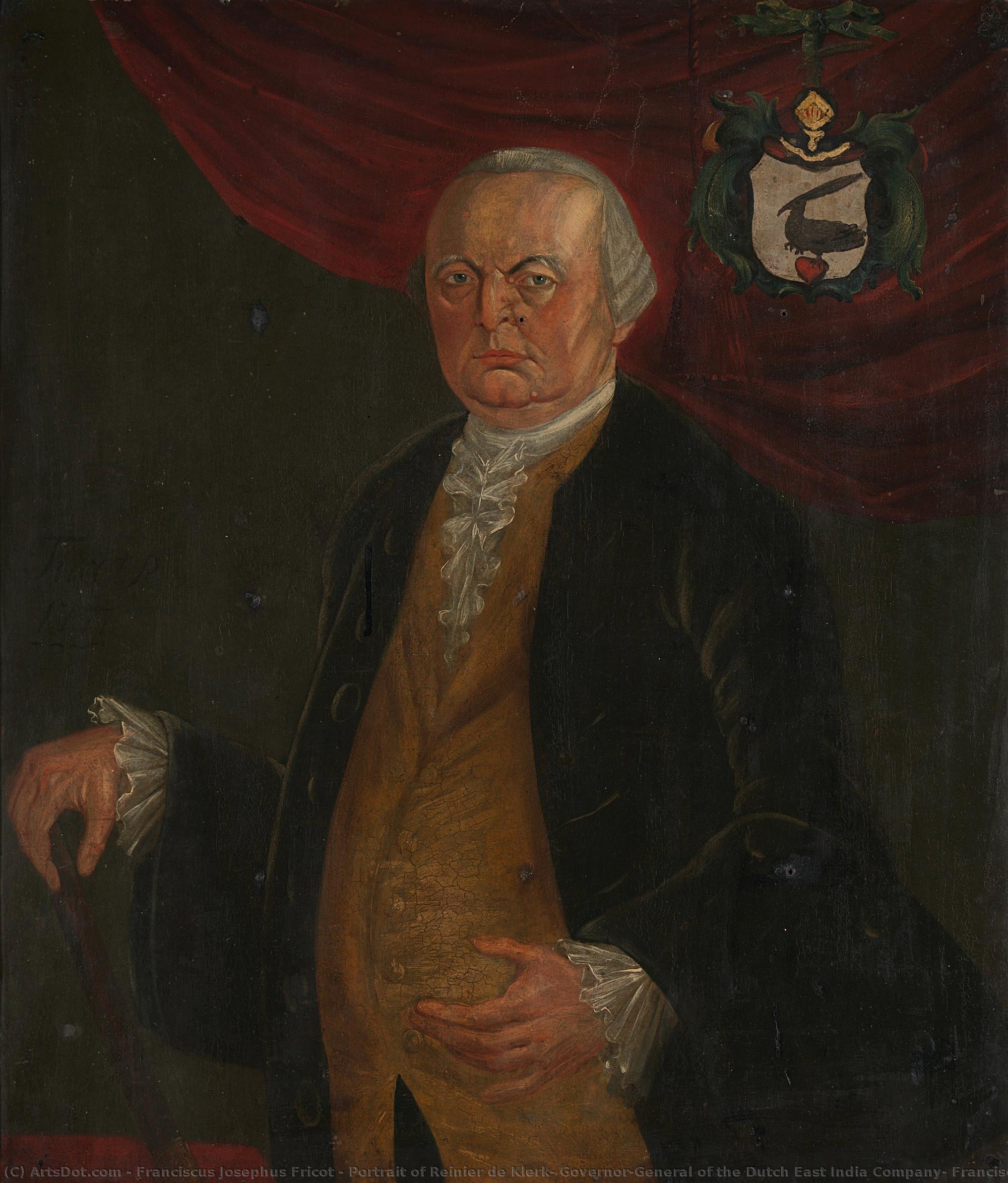 Portrait Of Reinier De Klerk, Governor-general Of The Dutch East India Company, Franciscus Josephus Fricot (attributed To), 1777 — Franciscus Josephus Fricot
