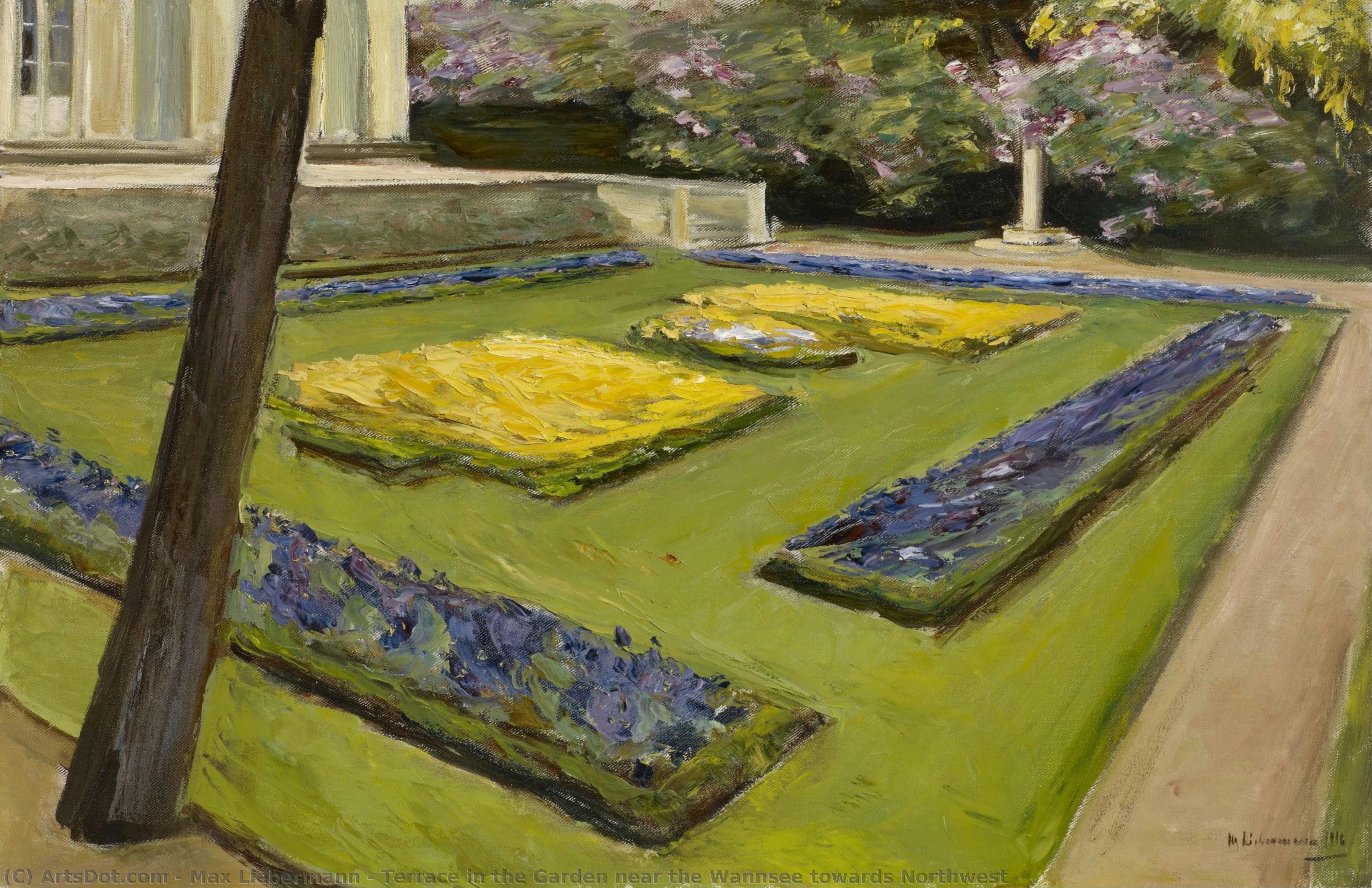 Terrace In The Garden Near The Wannsee Towards Northwest — Max Liebermann