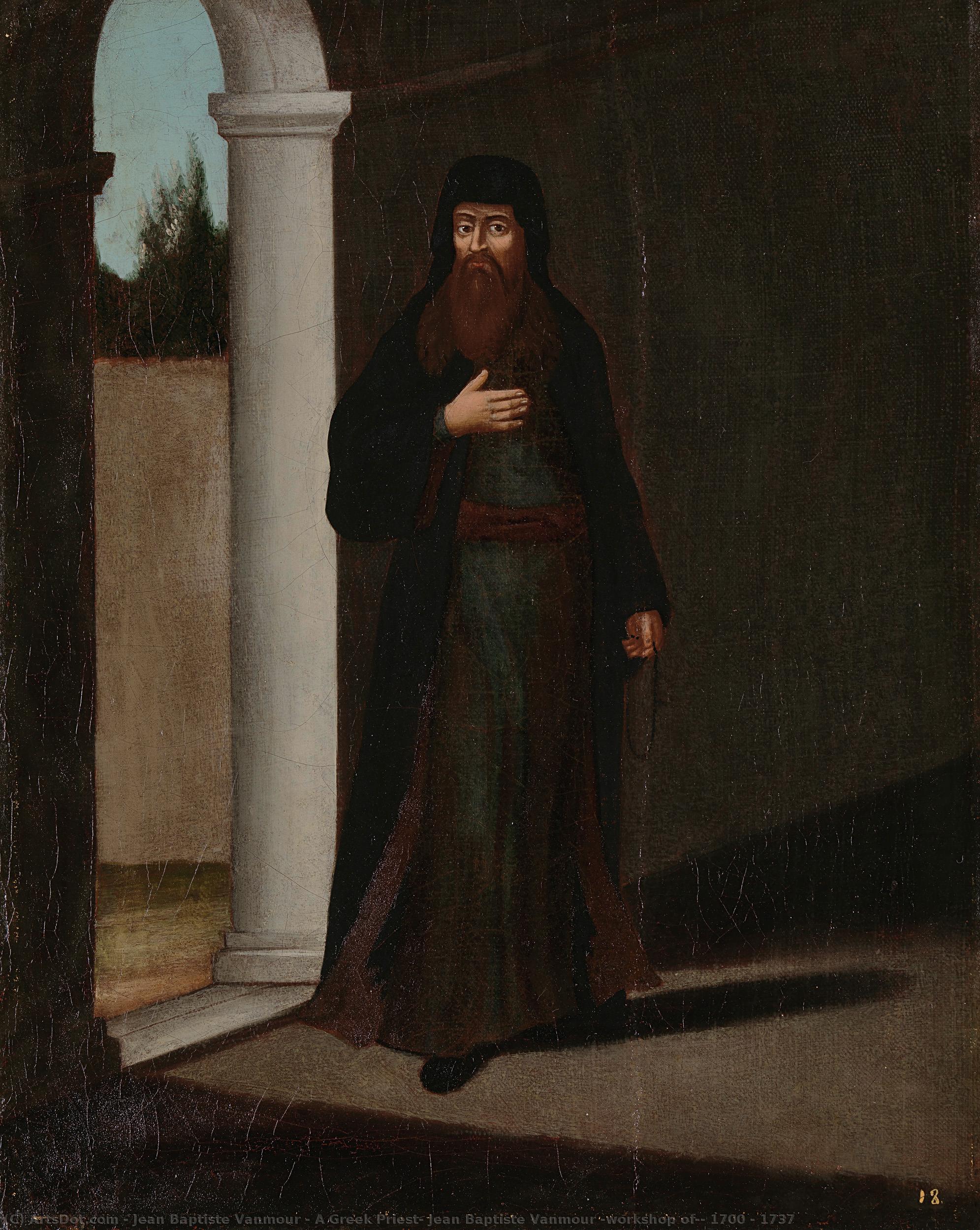 A Greek Priest, Jean Baptiste Vanmour (workshop Of), 1700 - 1737 — Jean Baptiste Vanmour