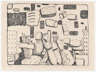 The Street From Ten Lithographs By Ten Artists — Philip Guston