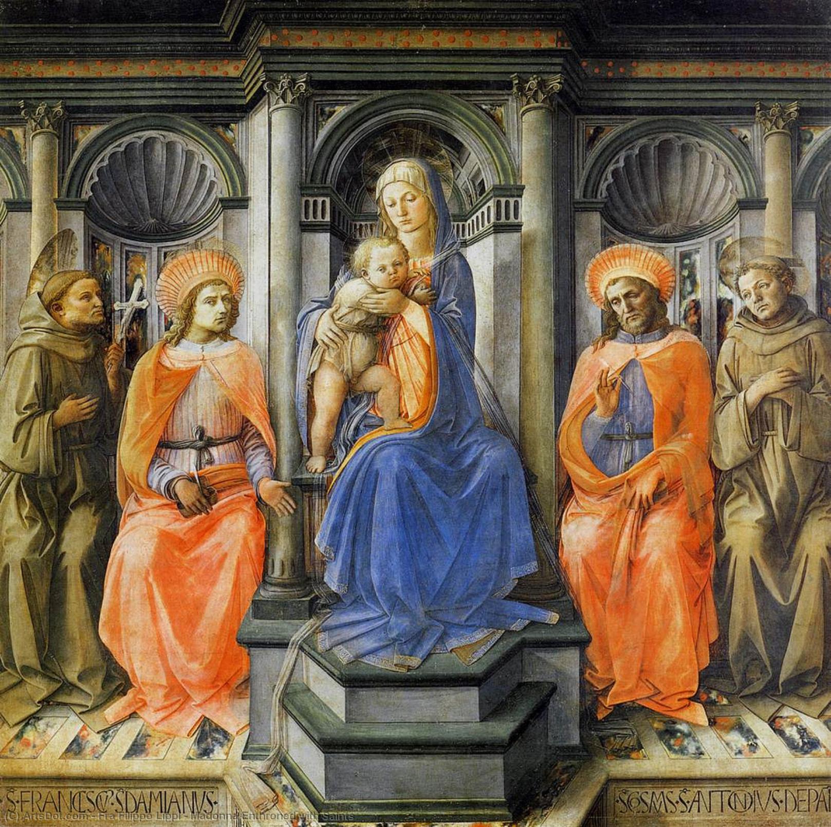 Madonna Enthroned With Saints — Филипо Липи