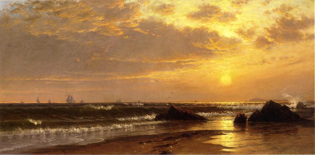 Seascape With Sunset — Alfred Thompson Bricher
