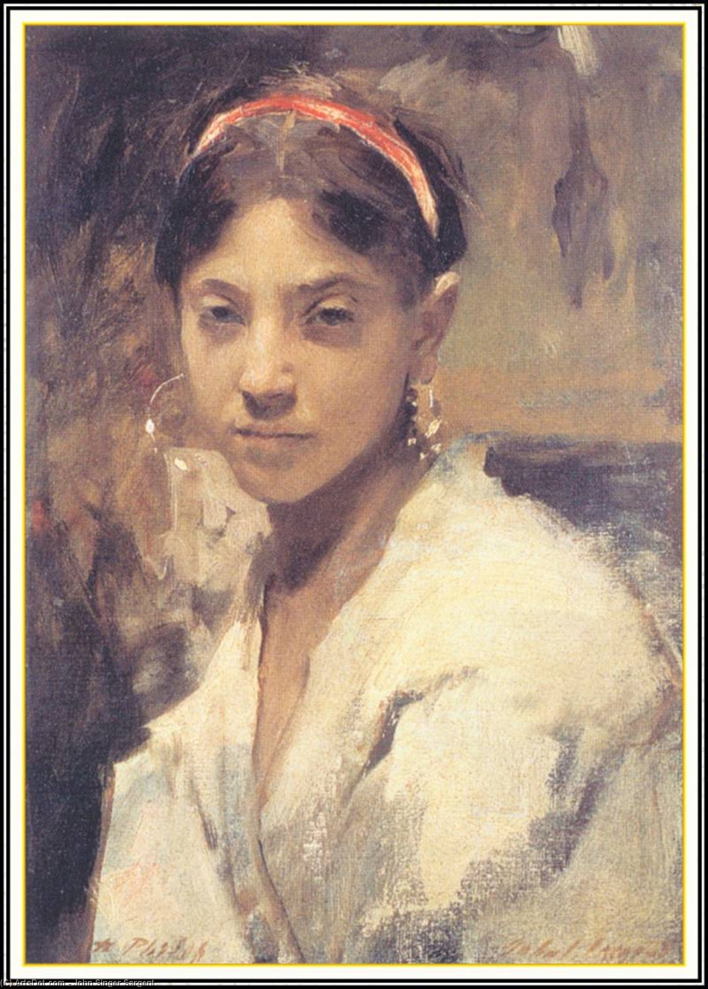 Head Of A Capri Girl — John Singer Sargent