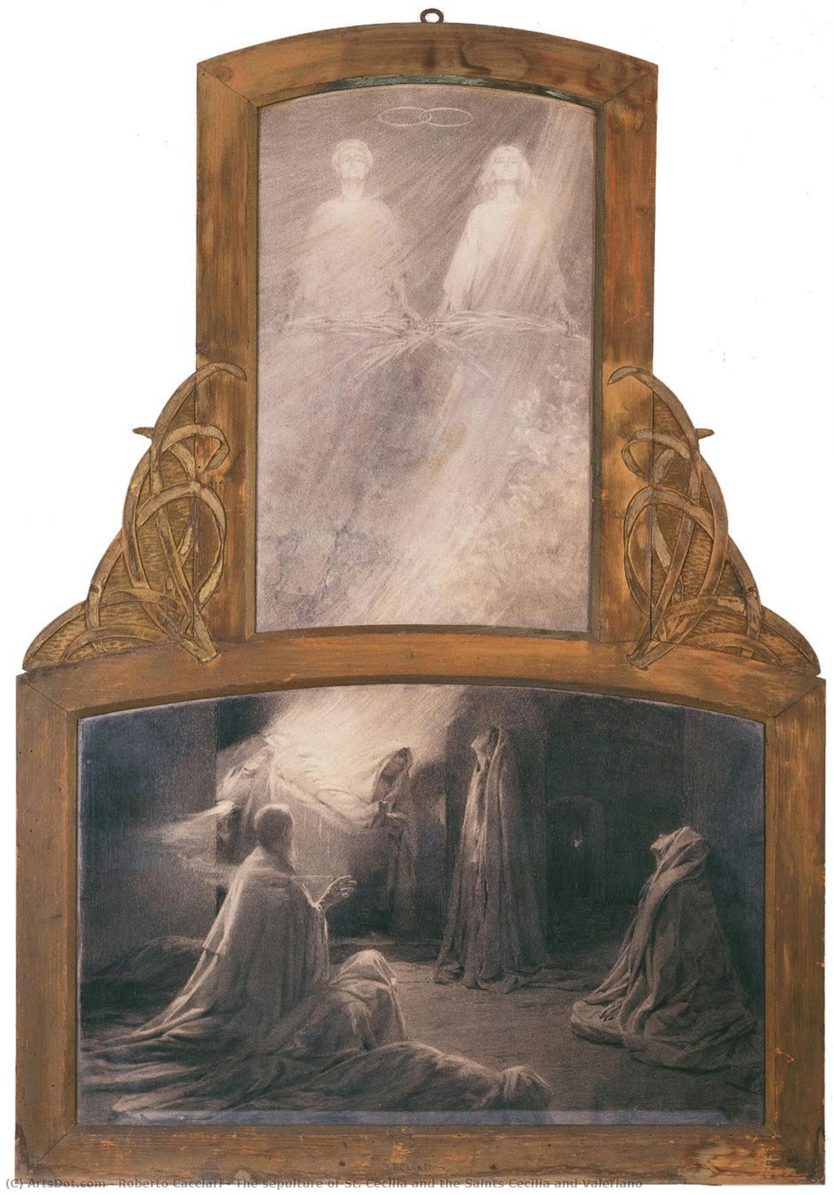 The Sepulture Of St. Cecilia And The Saints Cecilia And Valeriano — Roberto Cacciari