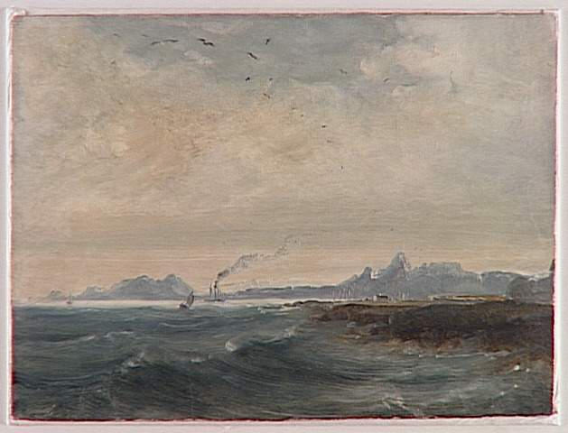 Vue De Vaer Oe (aujourd'hui Vaeroy) — Peder Balke