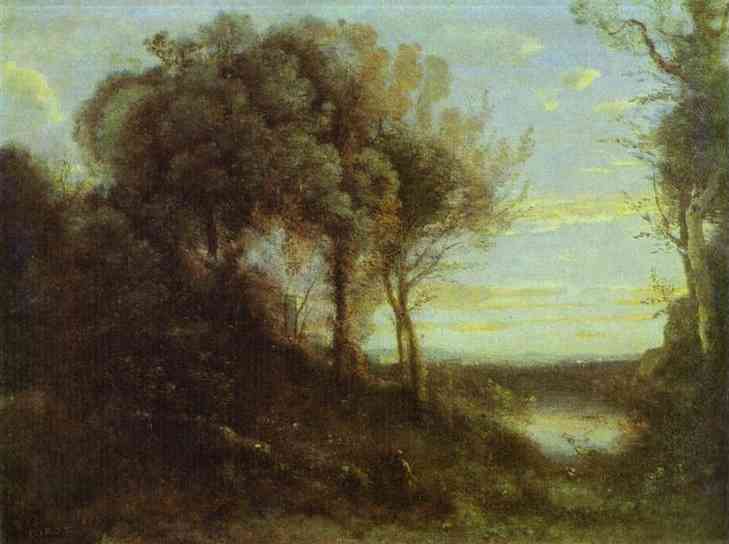 Evening — Jean-baptiste-camille Corot