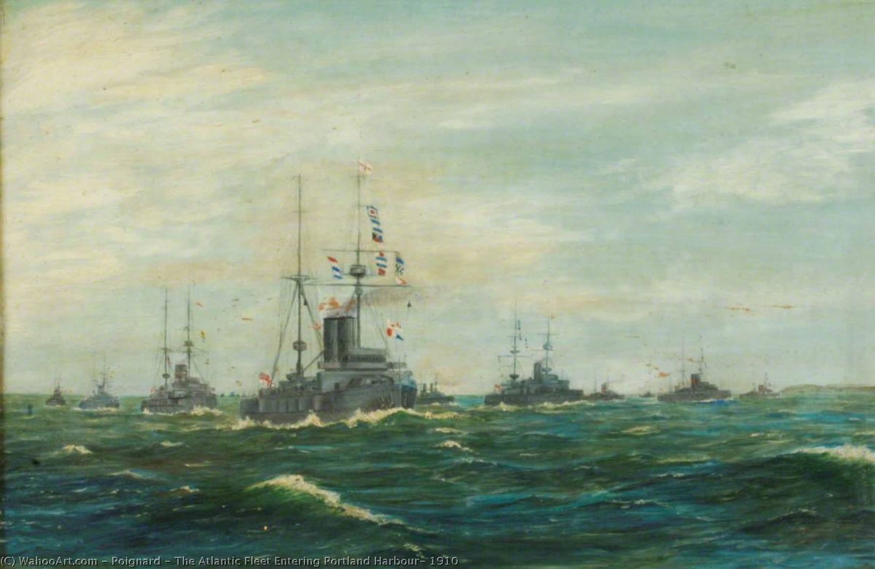 The Atlantic Fleet Entering Portland Harbour, 1910 — Poignard