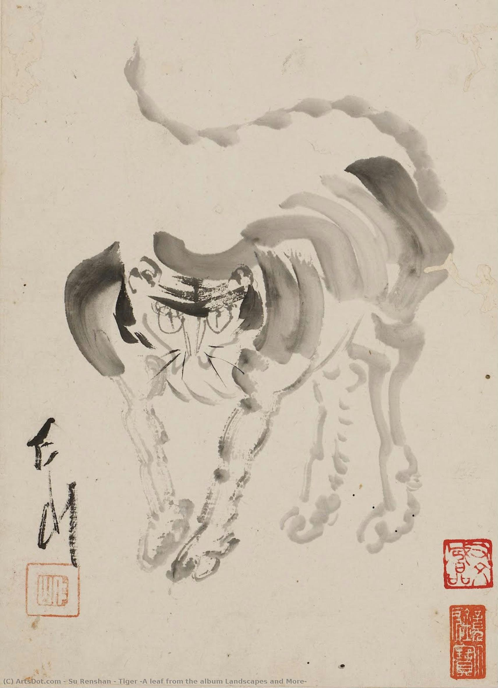 Tiger (a Leaf From The Album Landscapes And More) — Su Renshan