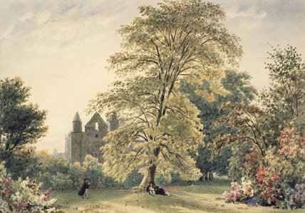 New College Gardens At Oxford, — Frederick Nash