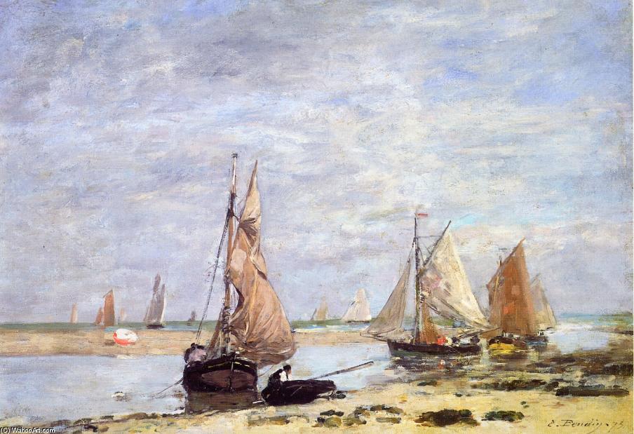 Sailboats Near Trouville — Eugène Louis Boudin