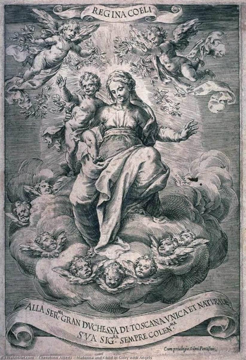 Madonna And Child In Glory With Angels — Cherubino Alberti