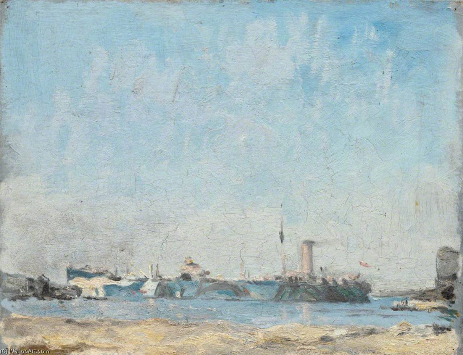 Ss 'natica' (oiler) At Port Said — Sholto Johnstone Douglas