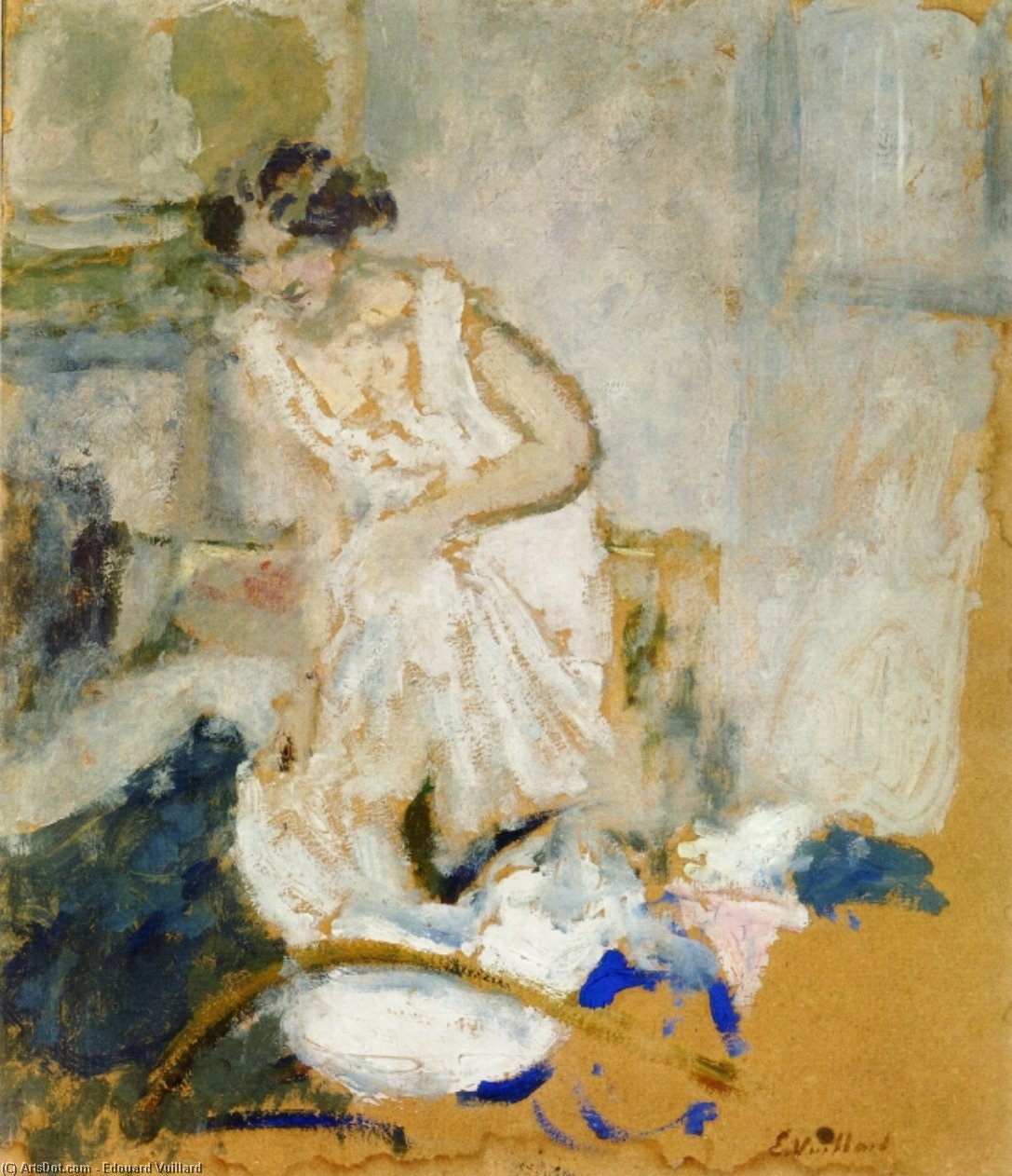 Study Of A Woman In A Petticoat — Jean-édouard Vuillard