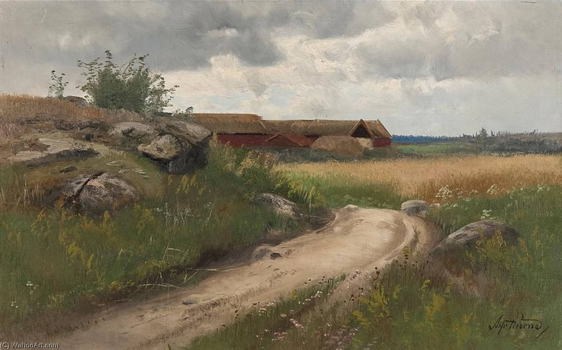 Landscape With Houses — Alfred Thörne