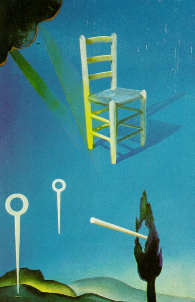 The Chair (stereoscopic Work, Left Component), 1976 — Salvador Dalí