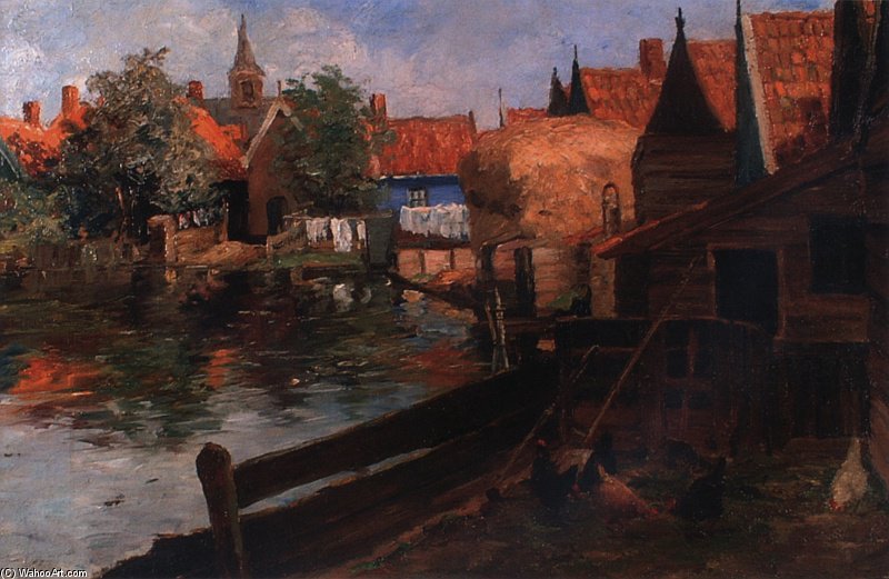 Volendam, Gezicht Op Het Brijkje — Evert Pieters