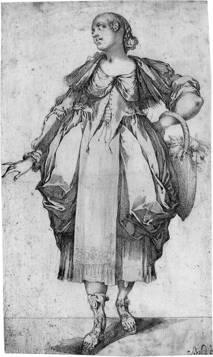 Gardener With Basket, A Sequence Of Four Teachers — Jacques Bellange