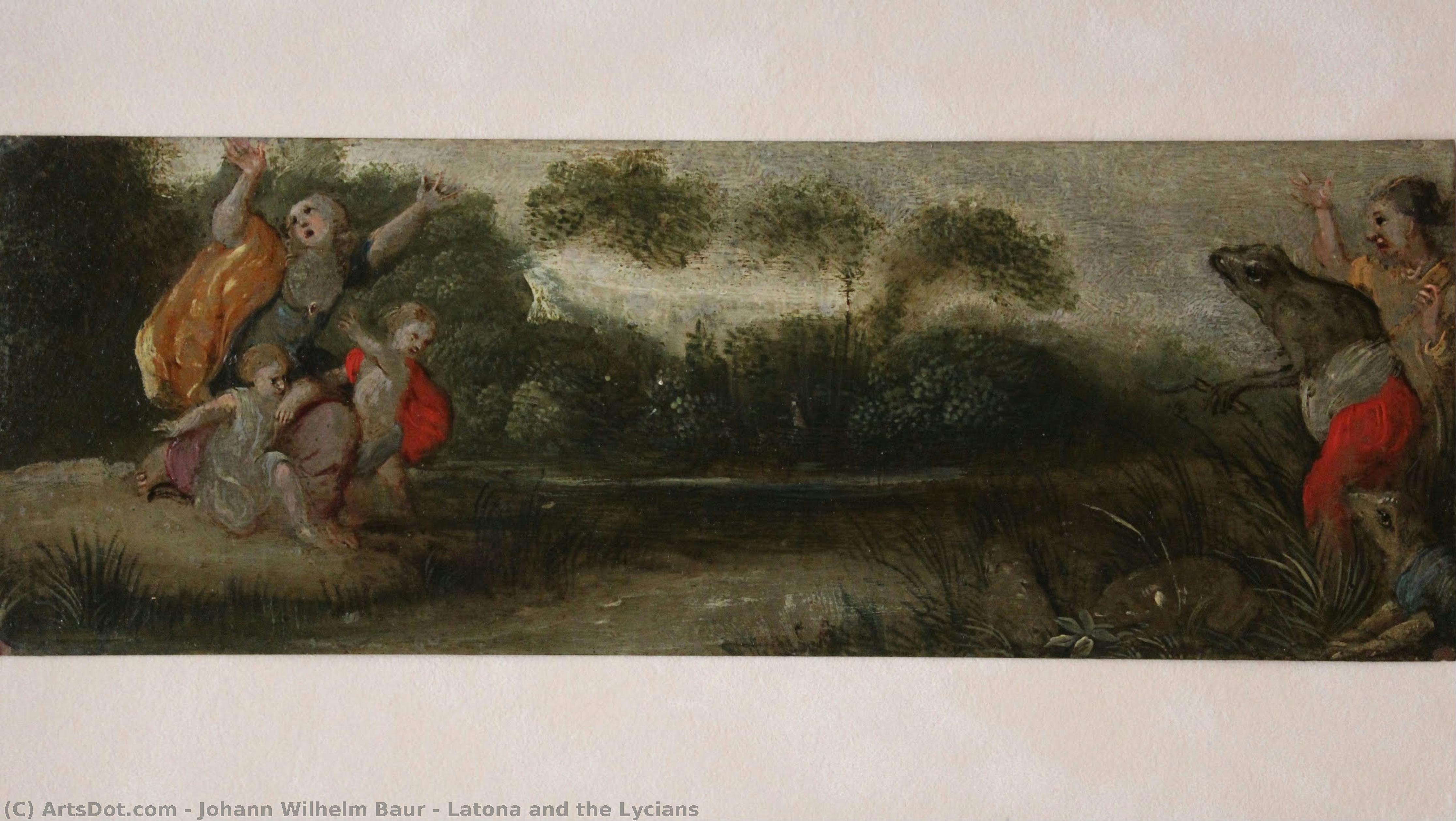 Latona And The Lycians — Johann Wilhelm Baur
