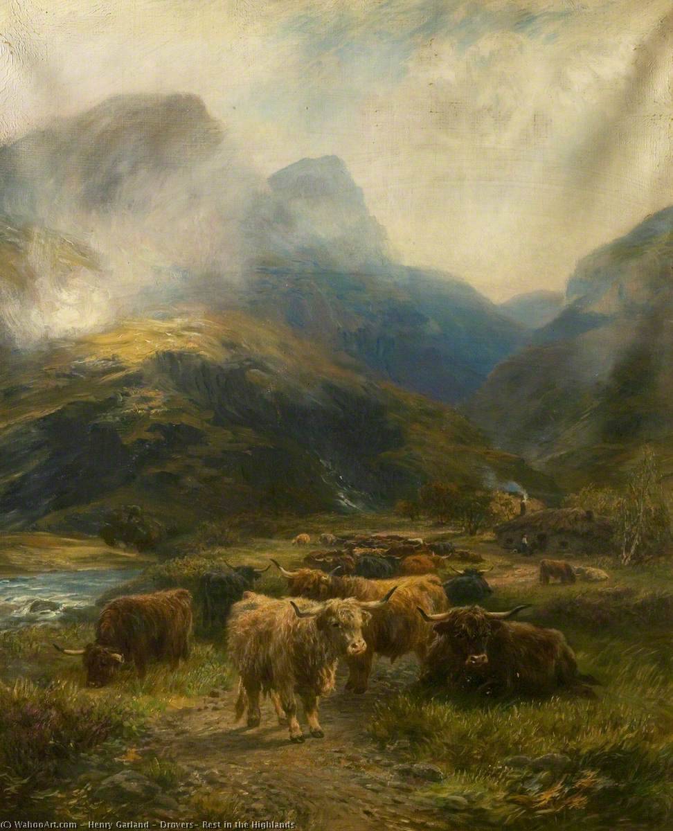 Drovers' Rest In The Highlands — Henry Garland