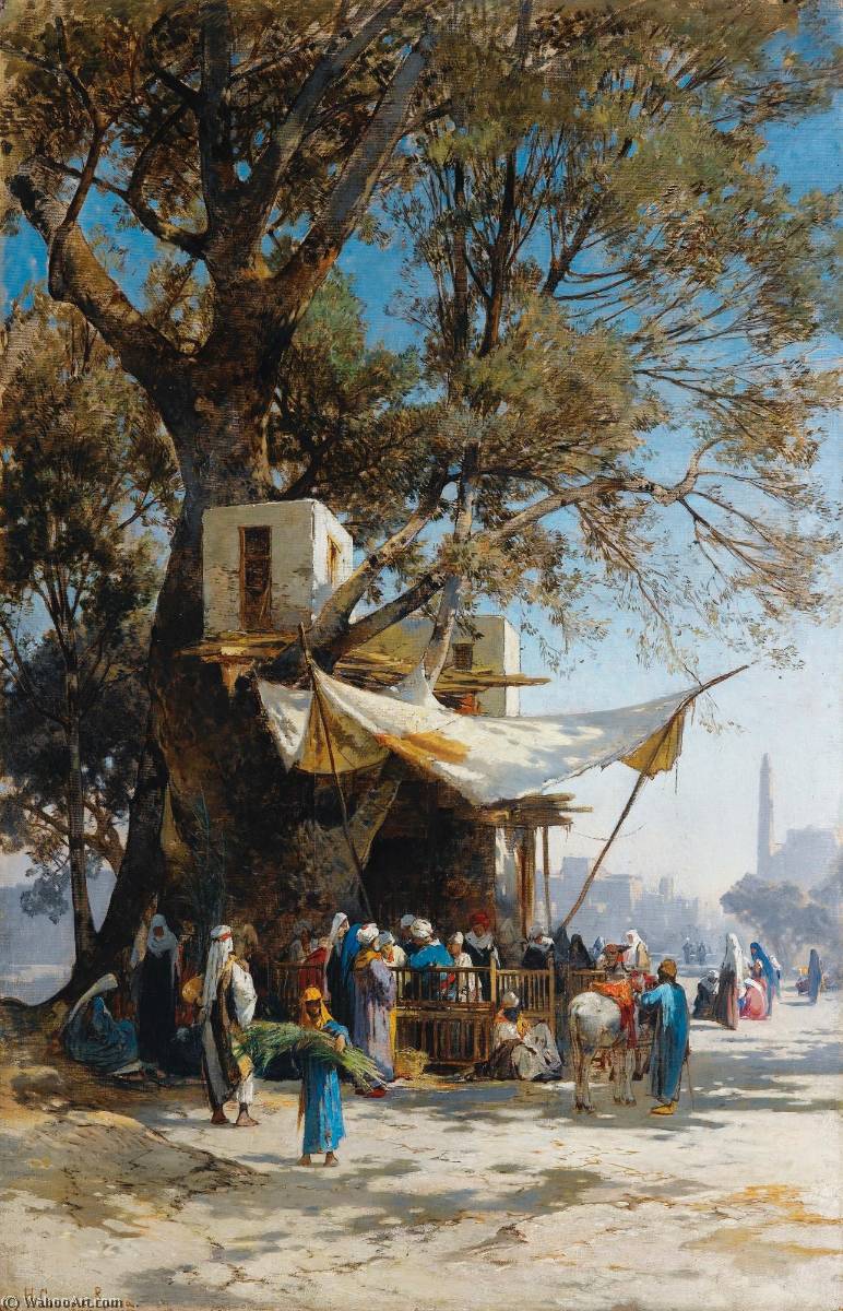 Scène De Marché — Hermann David Salomon Corrodi
