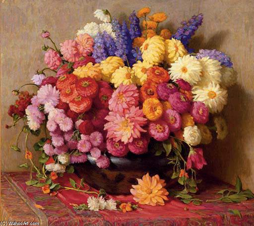 Late Summer Flowers — Džozef Henri Šarp