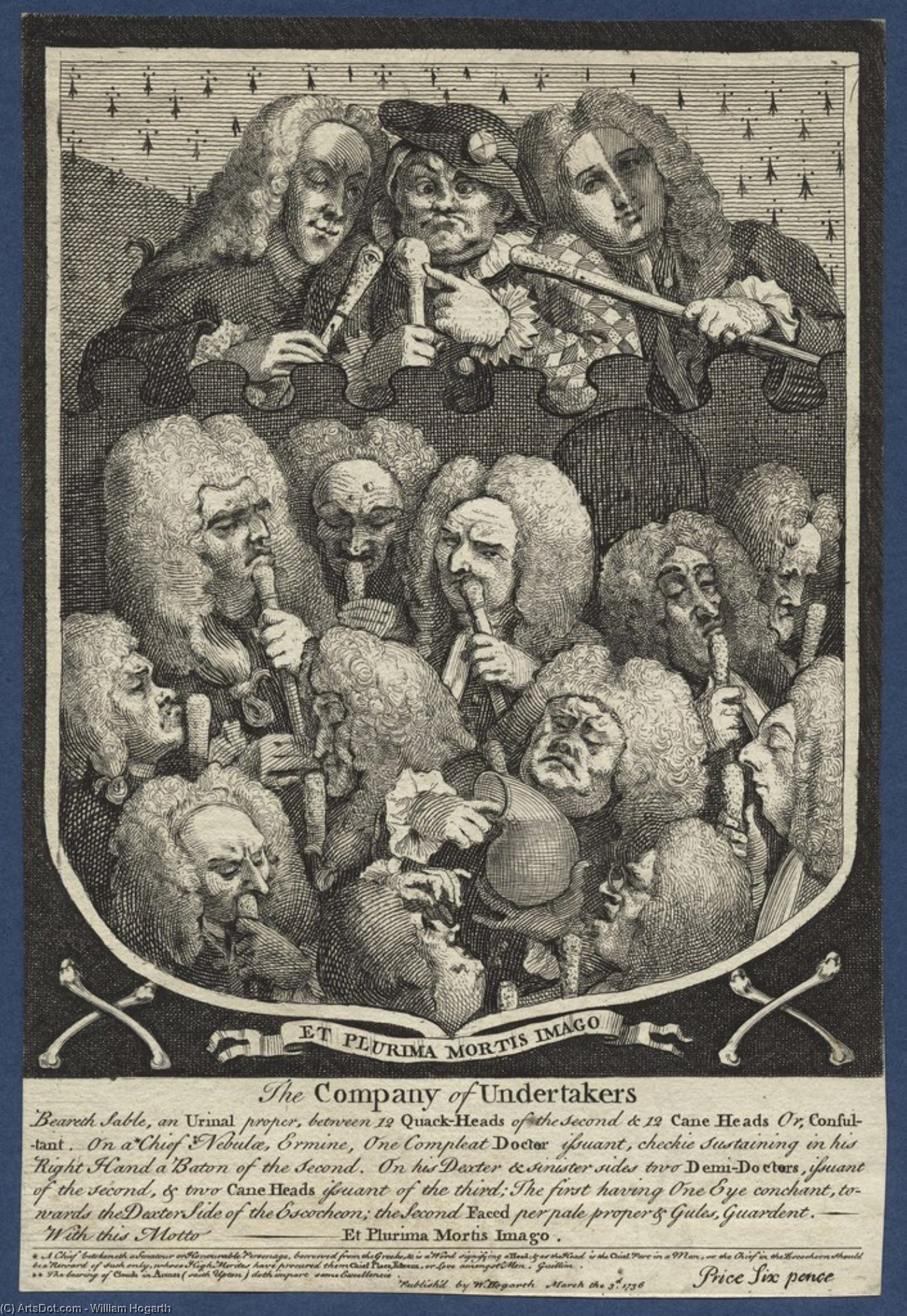 The Company Of Undertakers — William Hogarth