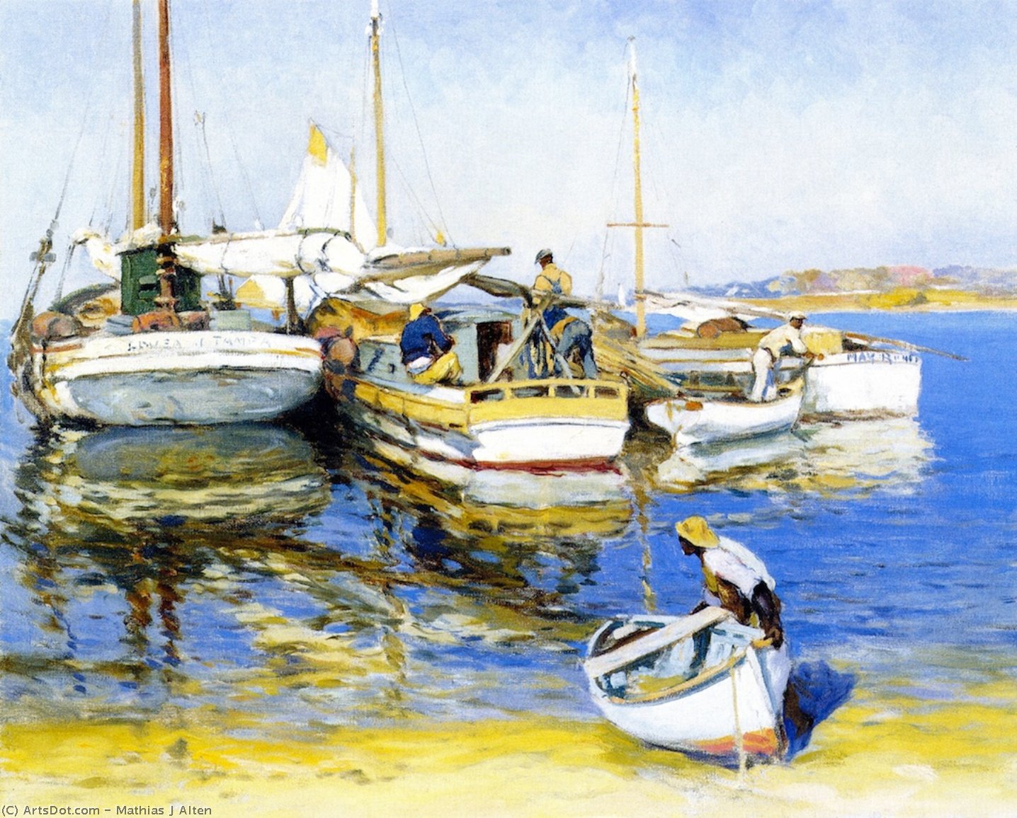 Tending The Boats — Mathias Joseph Alten