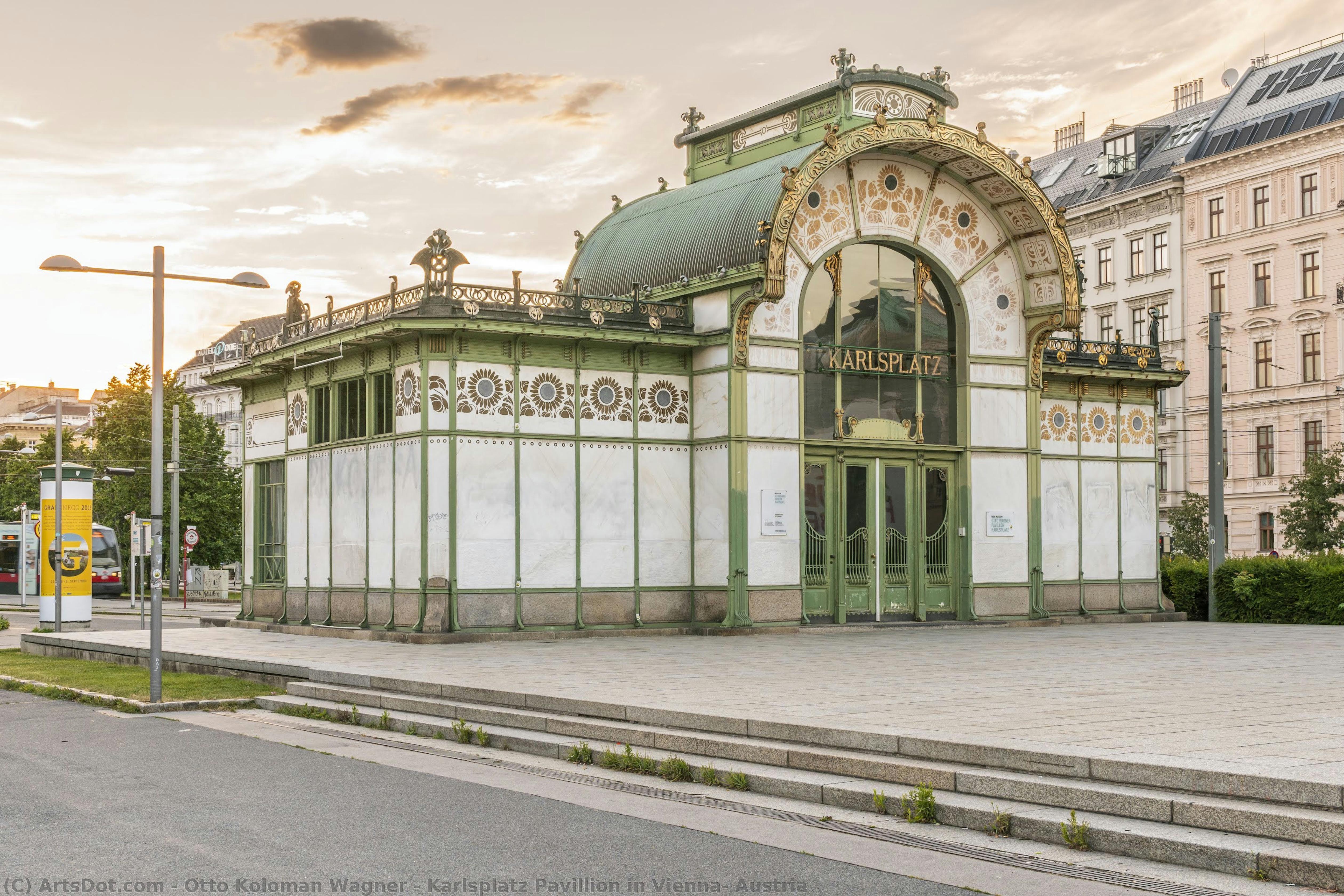 Karlsplatz Pavillion In Vienna, Austria — Otto Koloman Wagner