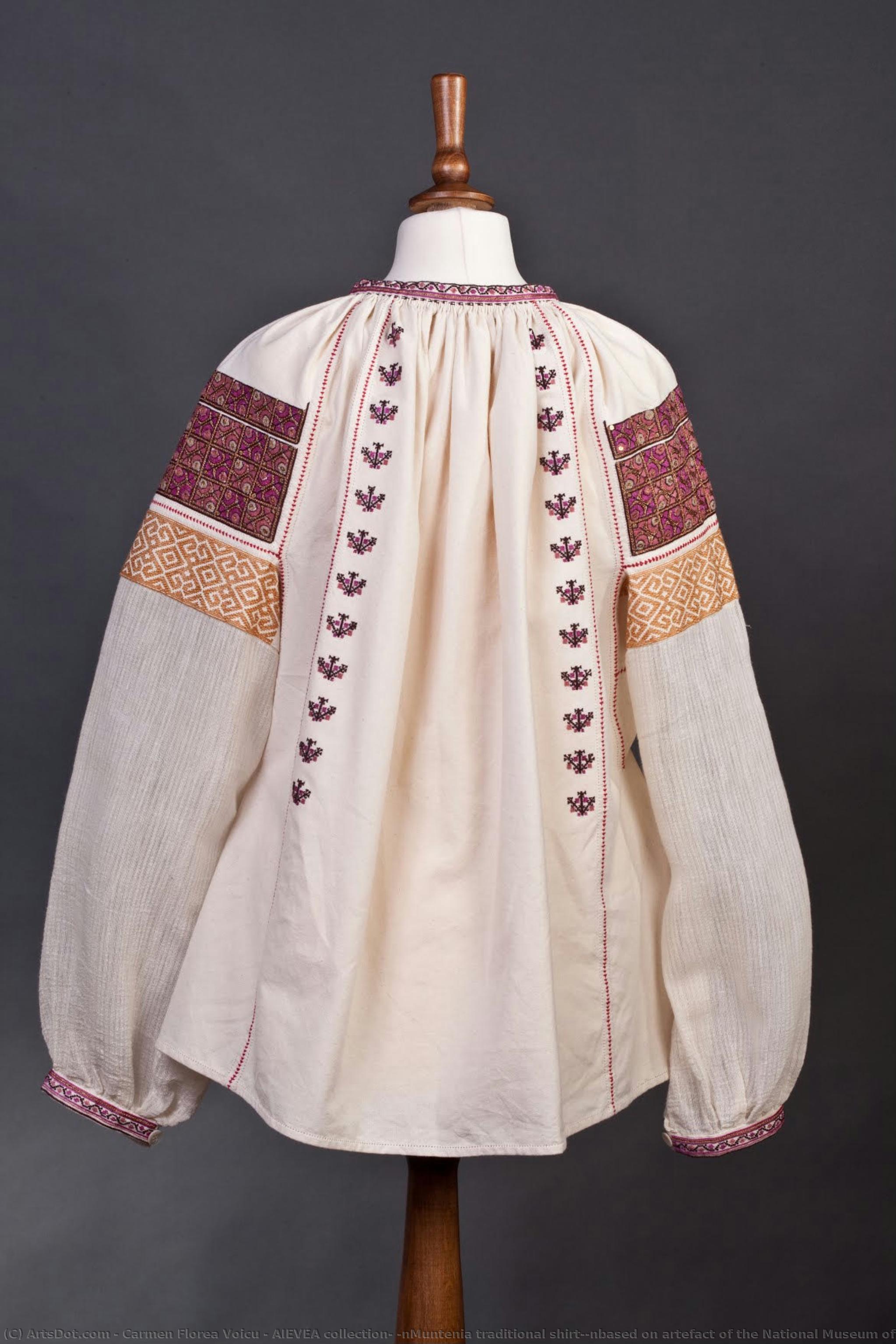 Aievea Collection; \nmuntenia Traditional Shirt;\nbased On Artefact Of The National Museum Of The Romanian Peasant — Carmen Florea Voicu
