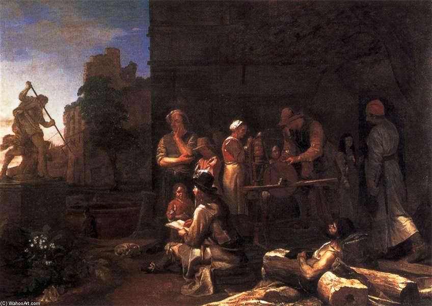 Young Artist Drawing Bernini's Neptune And Triton — Michiel Sweerts