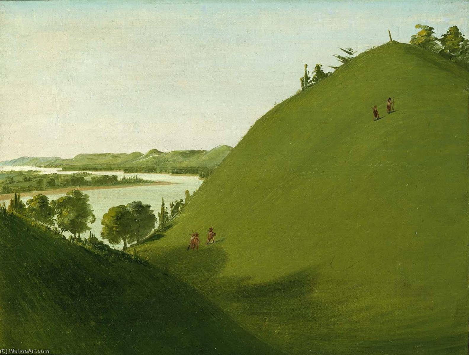 Floyd's Grave, Where Lewis And Clark Buried Sergeant Floyd In 1804 — George Catlin