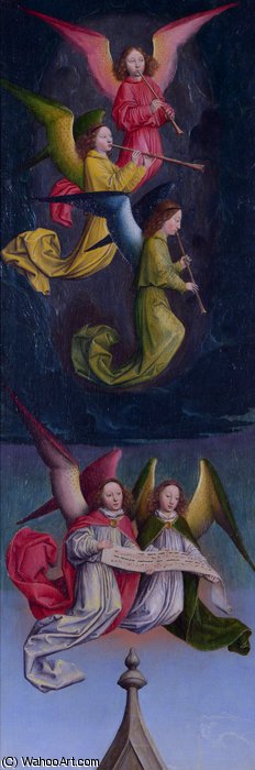 A Choir Of Angels - From Left Hand Shutter — Simon Marmion