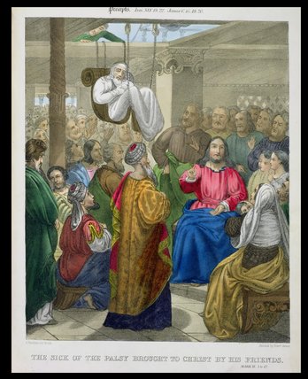 The Sick Of The Palsy Brought To Christ — Siegfried Detler Bendixen