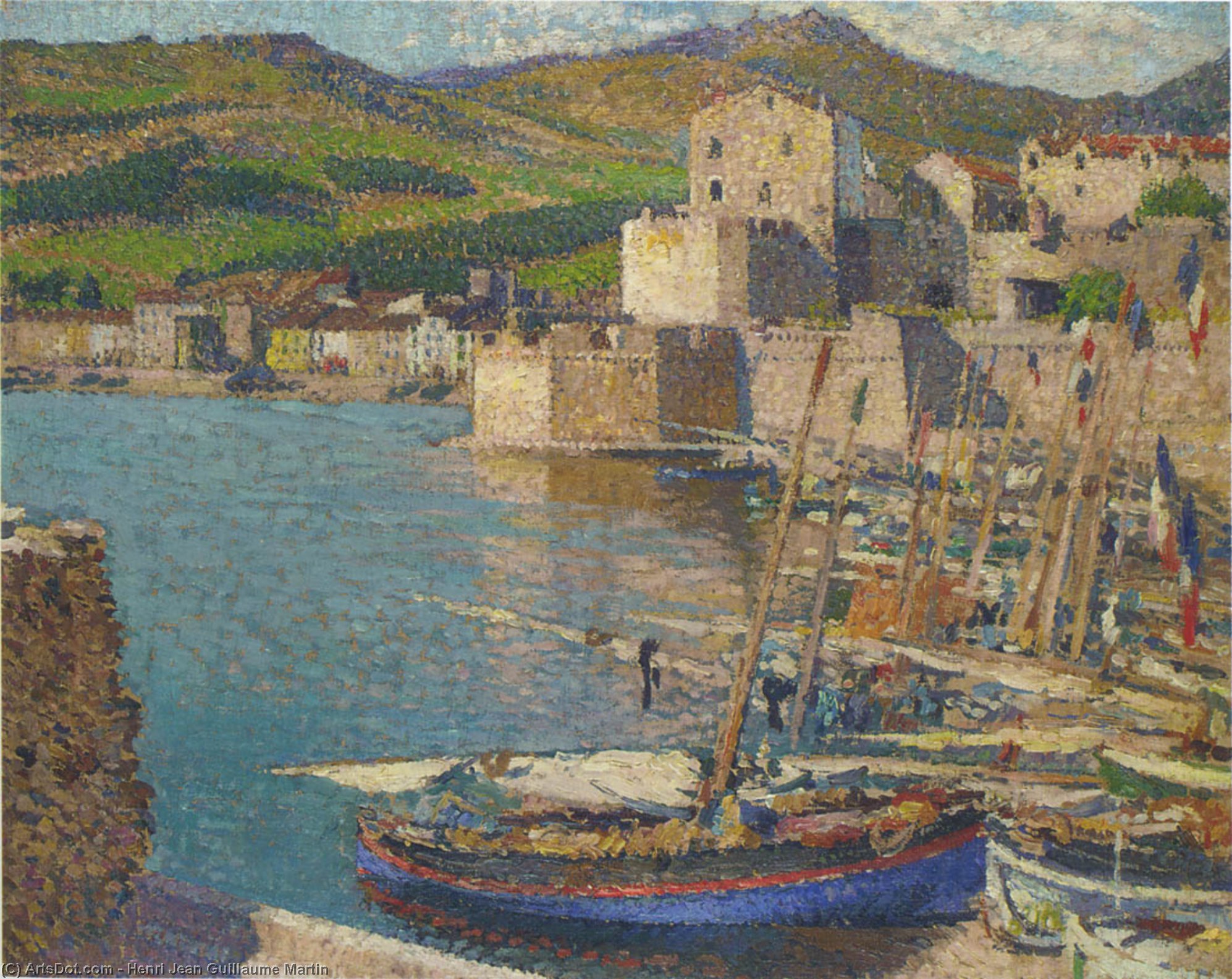 Port Collioure — Henri Jean Guillaume Martin