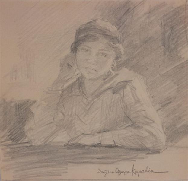 Portrait Of Maria Kalfopoulou — Thalia Flora Karavia