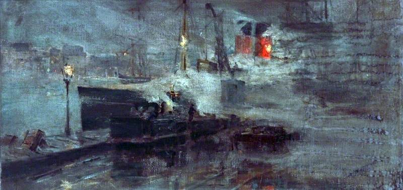 The Departure Of The 'ibex' From Weymouth — Bertram Priestman