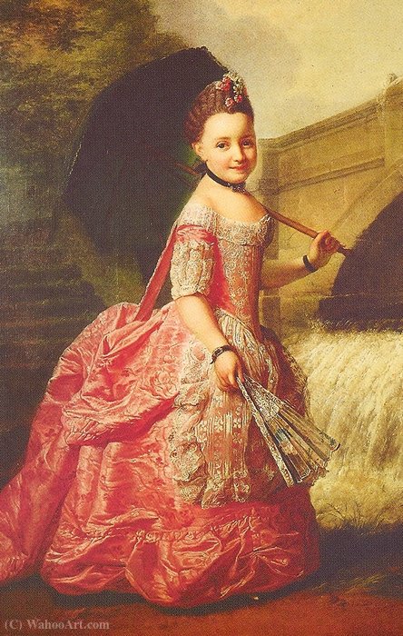Duchess Sophia Frederica Of Mecklenburg-schwerin As Child — Georg David Matthieu