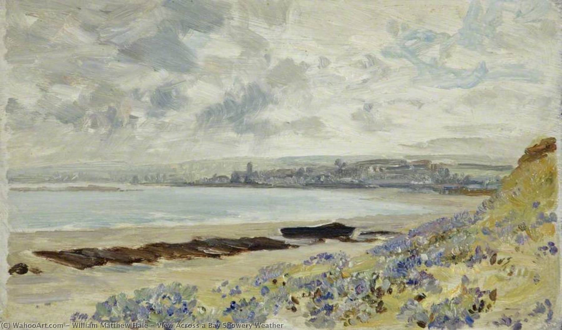 View Across A Bay Showery Weather — William Matthew Hale