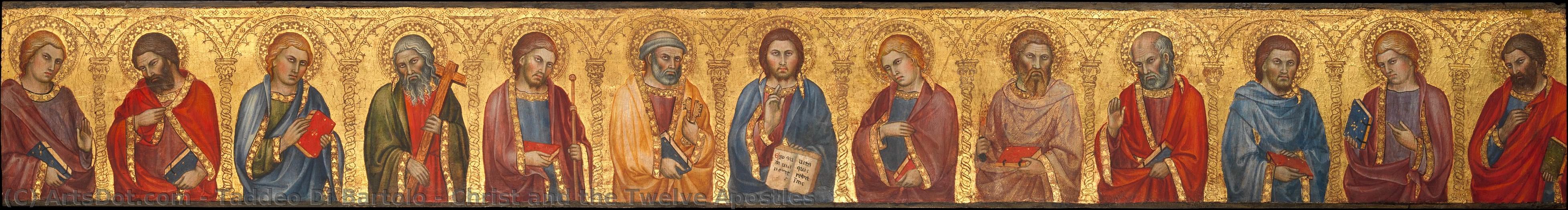 Christ And The Twelve Apostles — Taddeo Di Bartolo