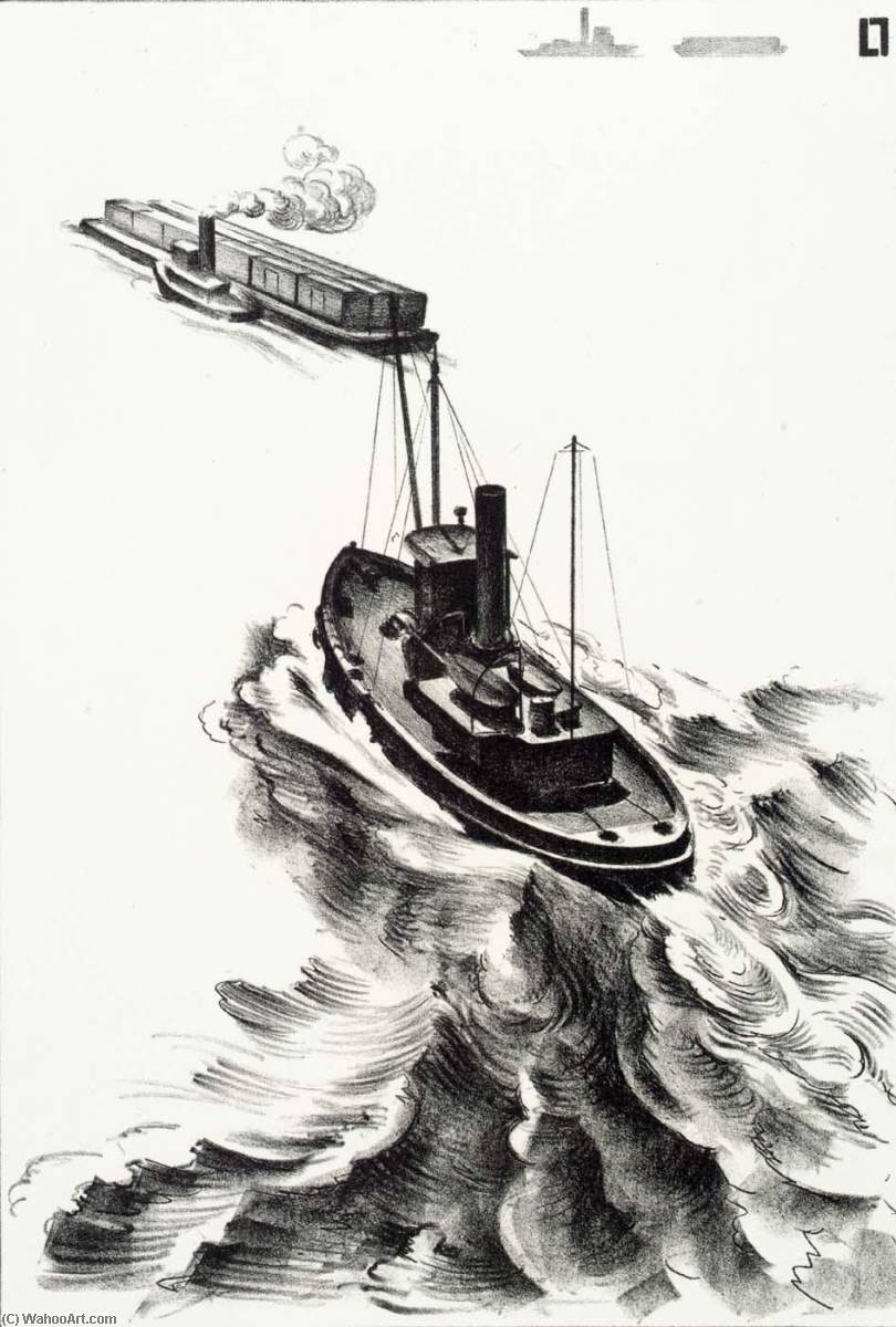 Tugs — Louis Lozowick
