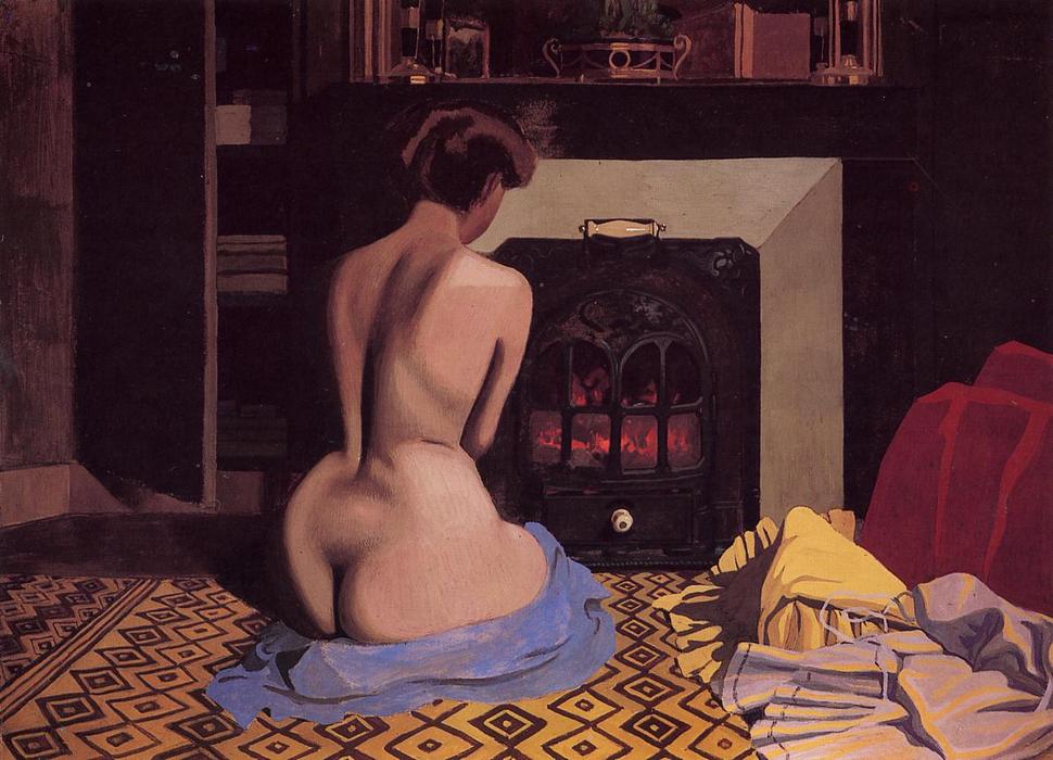 Nude At The Stove — Félix Vallotton