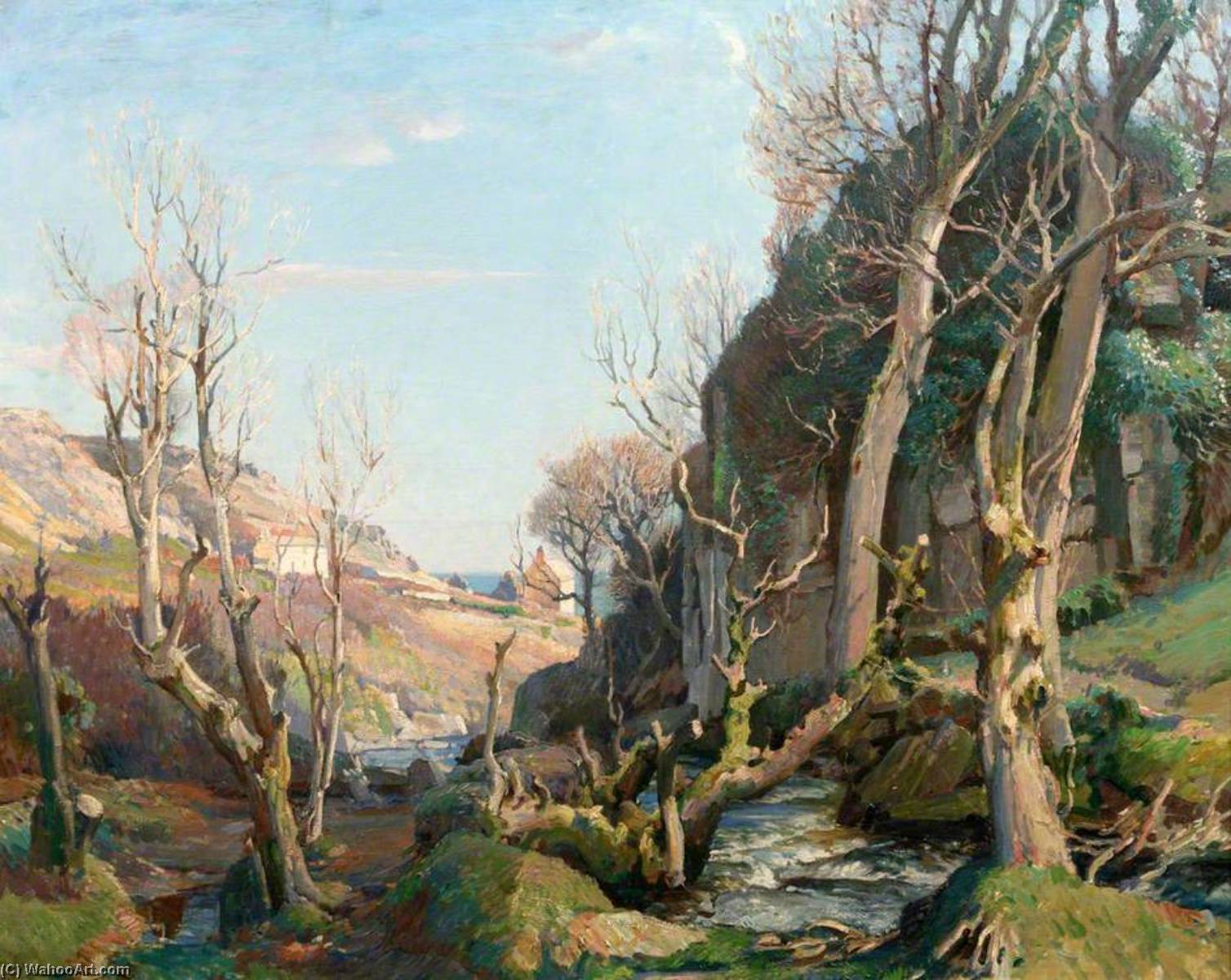 In Our Old World Valley — Samuel John Lamorna Birch
