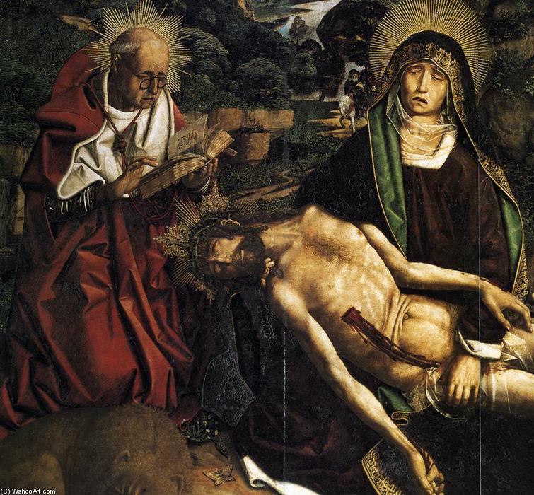 Pietà Of Canon Luis Desplá (detail) — Bartolomé Bermejo