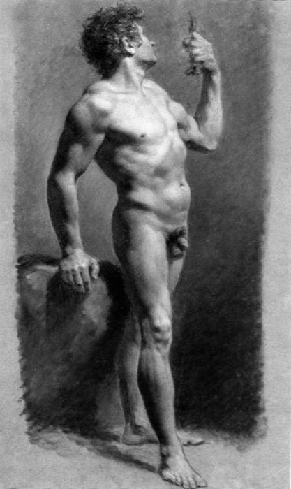 Male Nude Turning — Пьер-орлан Приодён